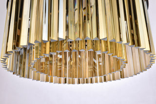 Sydney 8 light Matte Black Chandelier Golden Teak (Smoky) Royal Cut Crystal