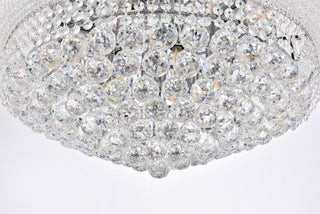 Primo 12 light Chrome Flush Mount Clear Royal Cut Crystal