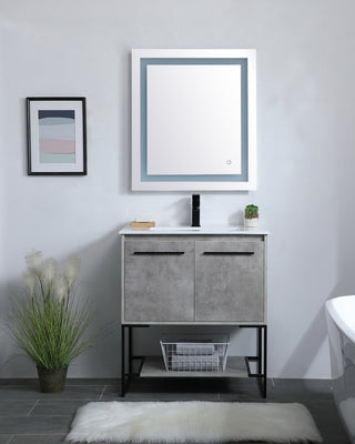 30 inch  Single Bathroom Vanity in Concrete Grey