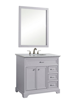 36 In. Single Bathroom Vanity Set In Light Grey