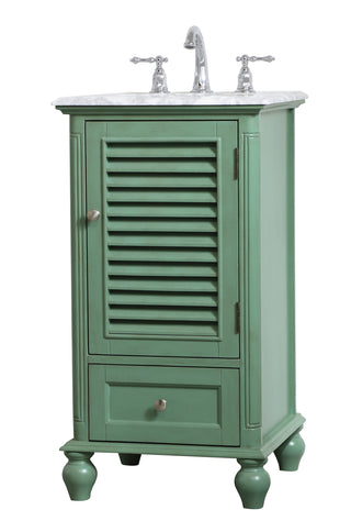 19 inch Single Bathroom Vanity in Vintage Mint