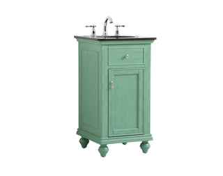 19 inch Single bathroom vanity in vintage mint