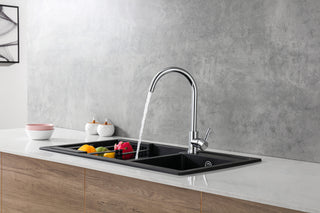 Finn Single Handle Kitchen Faucet in Chrome