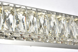 Monroe Integrated LED chip light Chrome Wall Sconce Clear Royal Cut Crystal