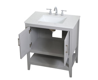 30 inch Single Bathroom Vanity in Grey