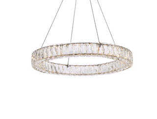 Monroe 26 inch LED round Single pendant in gold