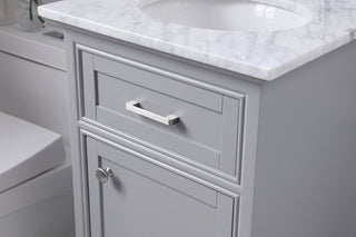 19 in. Single Bathroom Vanity set in light grey