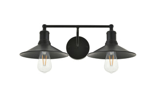 Etude 2 light black Wall Sconce