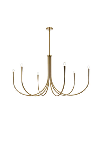 Layne 55 inch chandelier in Gold