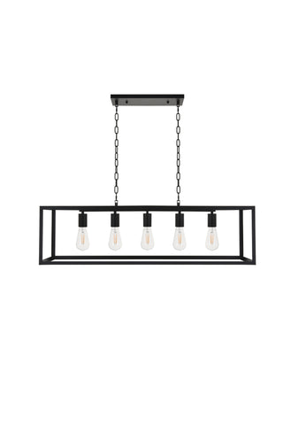 Resolute 5 light black Pendant