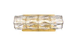 Valetta 12 inch LED linear wall sconce in gold