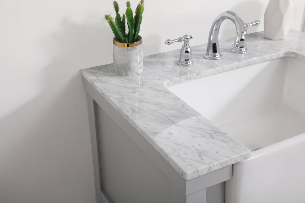 30 inch Single bathroom vanity in grey