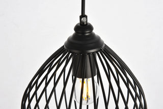 Sayer Collection Pendant D7.9 H8.9 Lt:1 Black Finish