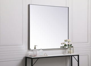 Metal frame rectangle mirror 36 inch x 40 inch in Grey