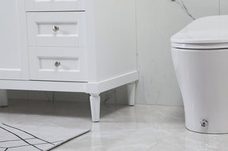 60 inch Single bathroom vanity in white