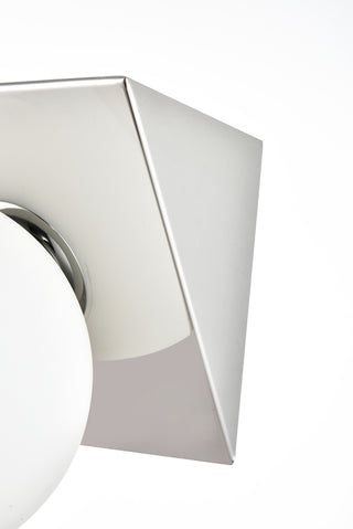 Jillian 2 light Chrome and frosted white Bath Sconce