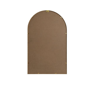 Metal Frame Arch Mirror 22x36 Inch in Brass