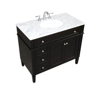 40 inch Single bathroom vanity in Black