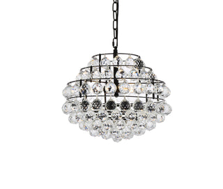 Savannah 16 inch pendant in black