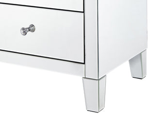 5 Drawer Chest 24 in x 18 in x 45 in.in clear mirror