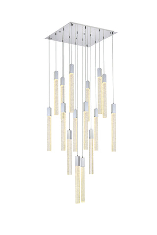 Weston 16 lights pendant in chrome