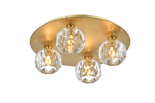 Graham 4 Light Ceiling Lamp in Gold