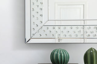 Sparkle collection crystal mirror 28 x 36 inch