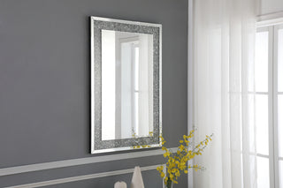 31.5 Inch Rectangle Crystal Mirror In Clear Finish