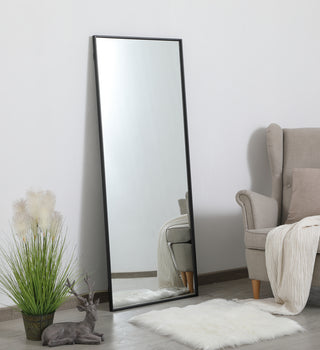 Metal frame rectangle mirror 24 inch in Black