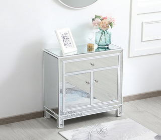 29 inch mirrored cabinet in white