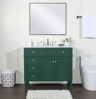 40 inch Single bathroom vanity in green