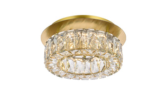 Monroe 12 inch LED Single flush mount in gold