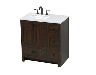 32 inch Single bathroom vanity in expresso