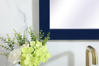 Aqua vanity mirror 18x32 inch in blue