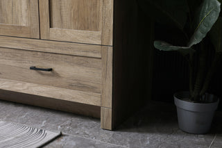 72 Inch Double Bathroom Vanity In Natural Oak