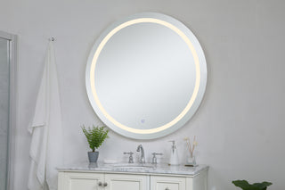 Helios 42 inch Hardwired LED mirror with touch sensor and color changing temperature 3000K/4200K/6400K