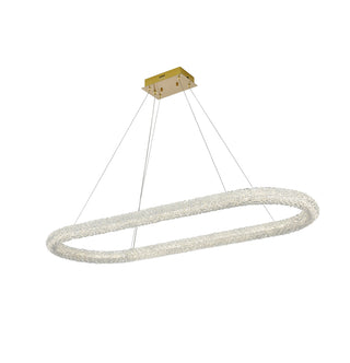 Bowen 51 inch Adjustable LED Chandelier in Satin Gold