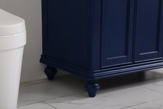 36 inch Single bathroom vanity in blue