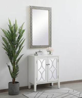 Rectangle mirror 28 inch in Chevron