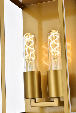 Voir 2 lights wall sconce in brass