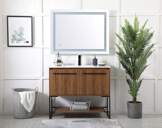 40 inch  Single Bathroom Vanity in Walnut Brown