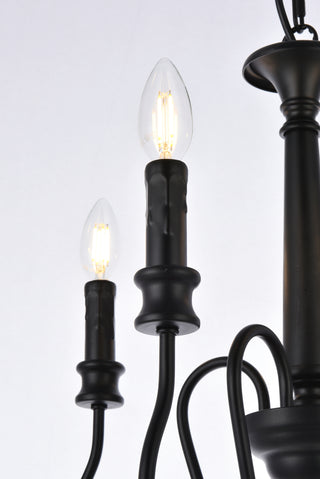 Flynx 4 lights pendant in black