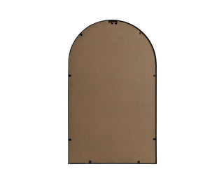 Metal Frame Arch Mirror 22x36 Inch in Black