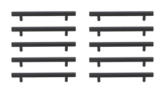 Dior 6-5/16" Center to Center Matte Black Bar Pull Multipack (set of 10)