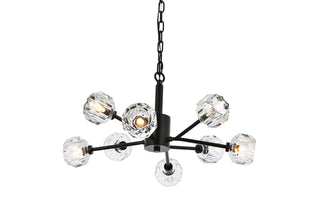 Graham 8 Light Pendant in Black