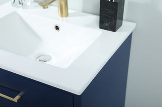 24 inch bathroom vanity in Blue