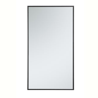 Metal frame rectangle mirror 20 inch in Black