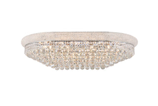 Primo 24 light Chrome Flush Mount Clear Royal Cut Crystal