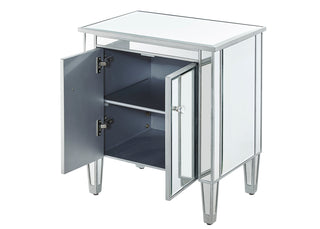 Cabinet 2 doors 24in. W x 16in. D x 26in. H in antique silver paint