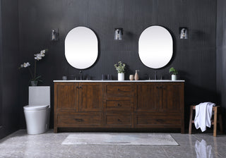 84 Inch Double Bathroom Vanity In Expresso